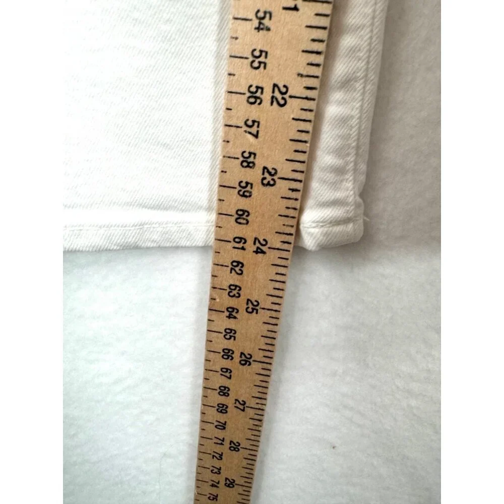 J.Crew Petite sailor slim‎ wide-leg jeans cropped in white sz 31P